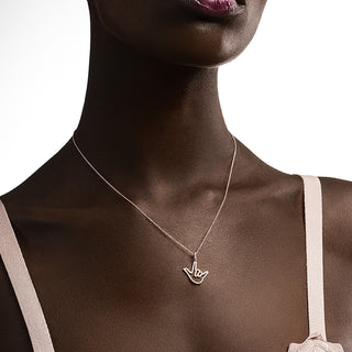 Rose Solid Gold Love Sign® Pendant with Diamonds