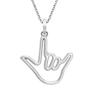 Sterling Silver Love Sign™ Pendant Necklace