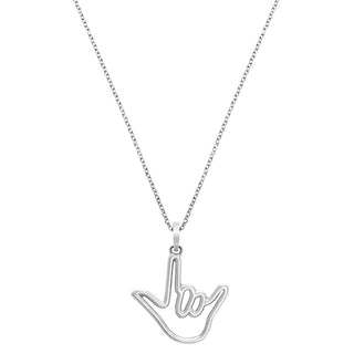 Sterling Silver Love Sign™ Pendant Necklace