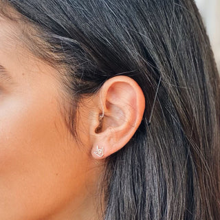 Sterling Silver Love Sign™ Stud Earrings