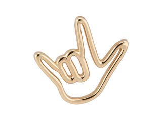 Gold Plated Love Sign™ Pin