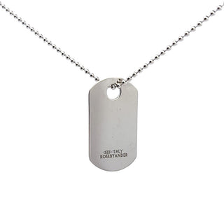 Sterling Silver Love Sign™ Dogtag Pendant Rounded-Back